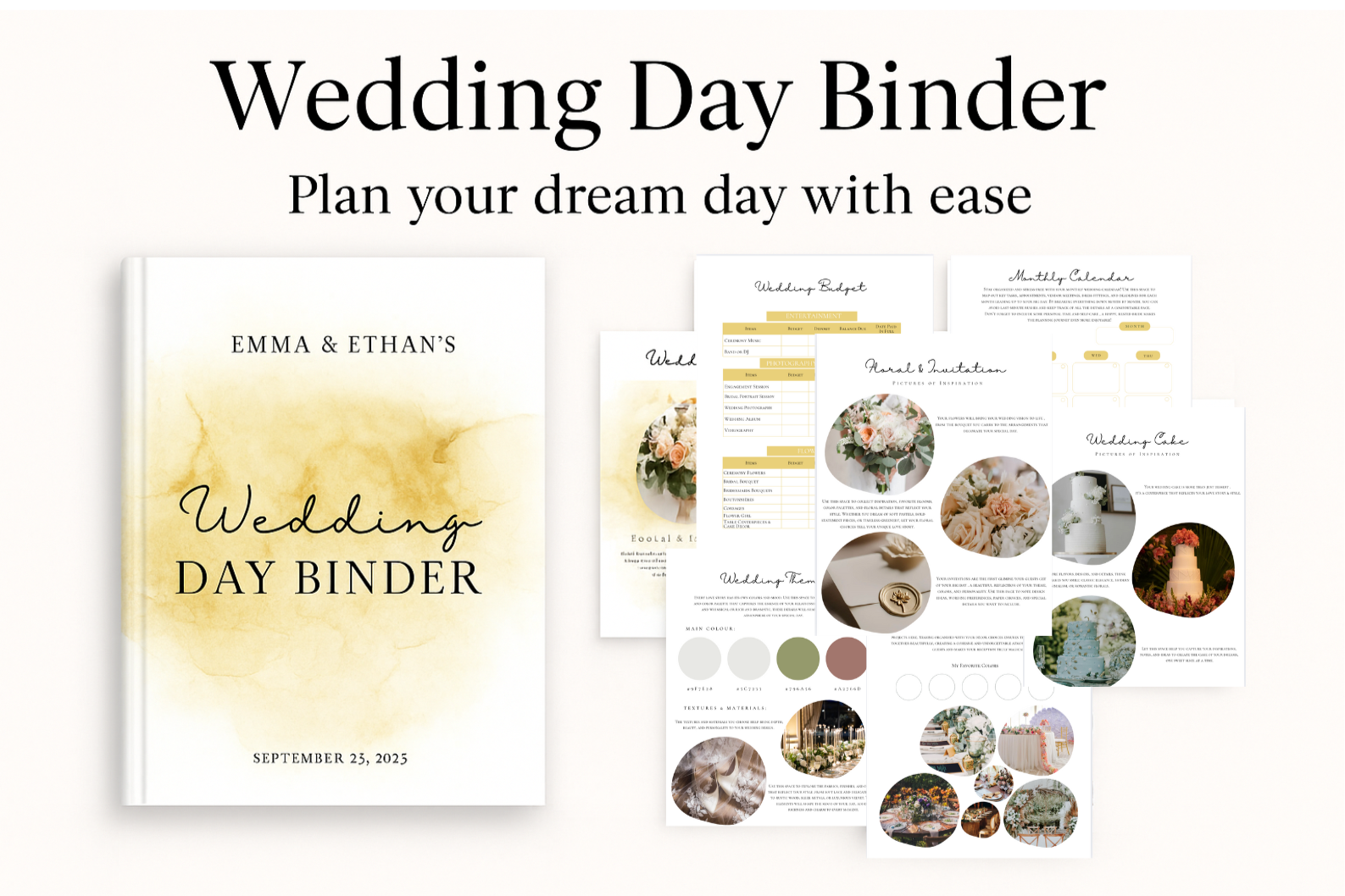 Wedding Day Binder